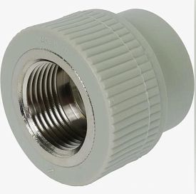 Муфта комб с вн резьбой 25*1" PPRC FD_СЕРЫЙ